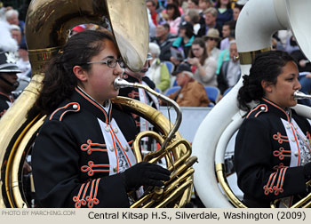 Central Kitsap Washington High School Marching Band 2009 Grand Floral Parade Photo