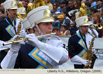 Liberty Oregon High School Marching Band 2009 Grand Floral Parade Photo