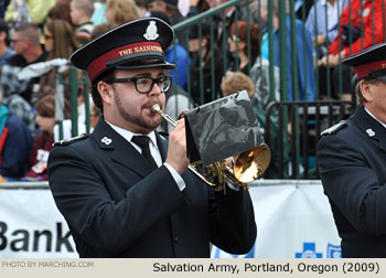 Salvation Army Band Oregon High School Marching Band 2009 Grand Floral Parade Photo