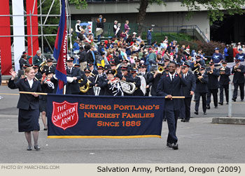 Salvation Army Band Oregon 2009 Grand Floral Parade Photo