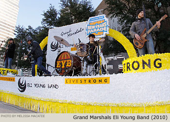 Grand Marshals Eli Young Band 2010 Comerica Bank New Years Parade Picture