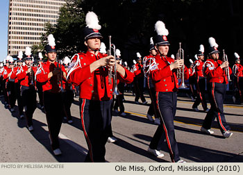 Ole Miss Rebel Band Oxford Mississippi 2010 Comerica Bank New Years Parade Picture