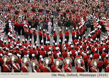 Ole Miss Rebel Band Oxford Mississippi 2010 Comerica Bank New Years Parade Picture