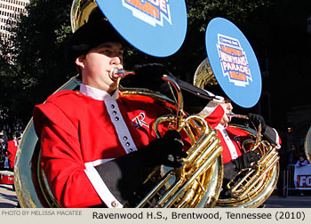 Ravenwood High School Band Brentwood Tennessee 2010 Comerica Bank New Years Parade Picture