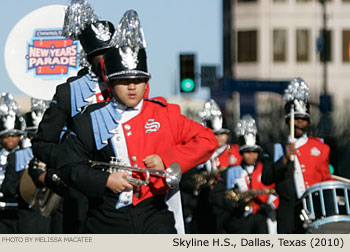 Skyline High School Band Dallas 2010 Comerica Bank New Years Parade Picture