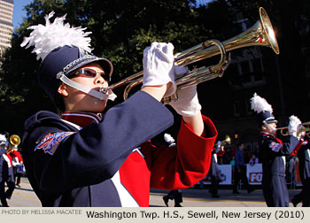 Washington Township High School Band Sewell New Jersey 2010 Comerica Bank New Years Parade Picture