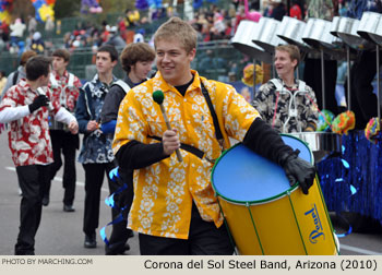 Corona del Sol High School Steel Band 2010/2011 Fiesta Bowl Parade