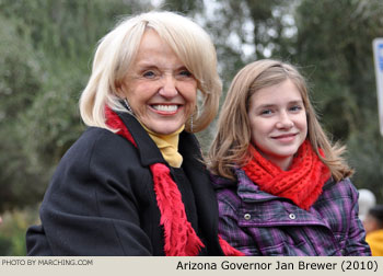 Arizona Governor Jan Brewer 2010/2011 Fiesta Bowl Parade