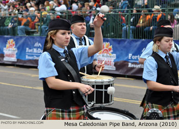 Mesa Caledonian Pipe Band 2010/2011 Fiesta Bowl Parade