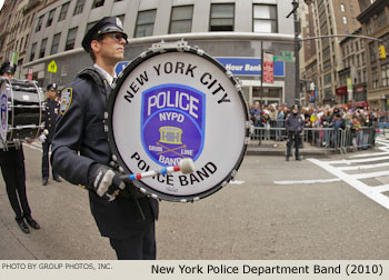 New York Police Department Band 2010 Macy's Thanksgiving Day Parade Photo