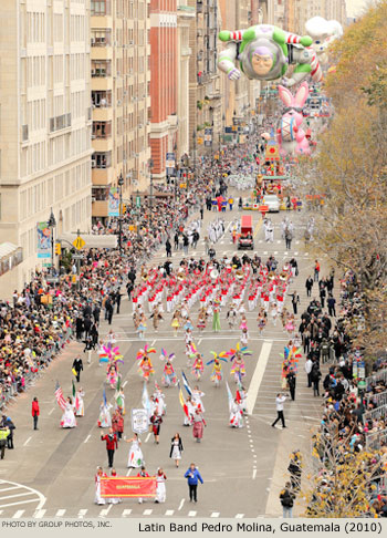 Latin Band Pedro Molina 2010 Macy's Thanksgiving Day Parade Photo