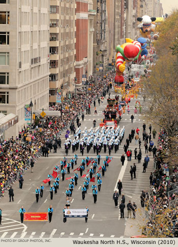 Waukesha North High School Band 2010 Macy's Thanksgiving Day Parade Photo