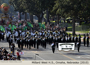 Millard West High School Marching Band 2010 Rose Parade