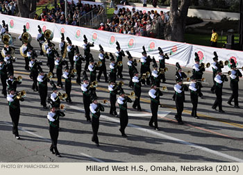 Millard West High School Marching Band 2010 Rose Parade