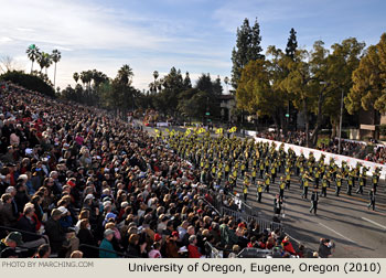 University of Oregon Marching Band 2010 Rose Parade