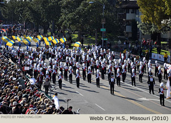 Webb City High School Marching Band 2010 Rose Parade