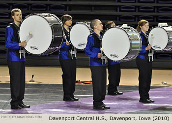 Davenport Central H.S. Iowa 2010 WGI Nashville Percussion Regional