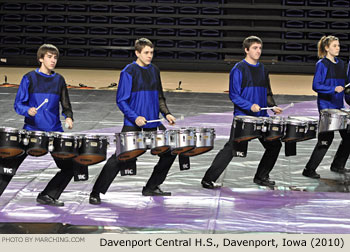 Davenport Central H.S. Iowa 2010 WGI Nashville Percussion Regional