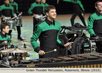 Green Thunder Percussion Rosemont Illinois 2010 WGI Nashville Percussion Regional