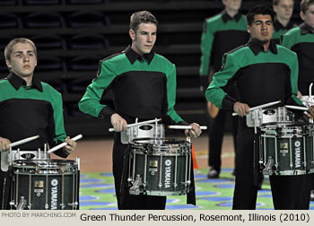 Green Thunder Percussion Rosemont Illinois 2010 WGI Nashville Percussion Regional