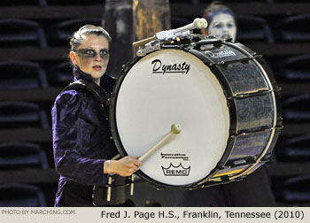 Fred J. Page H.S. Franklin Tennessee 2010 WGI Nashville Percussion Regional