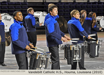 Vandebilt Catholic H.S. Houma Louisiana 2010 WGI Nashville Percussion Regional