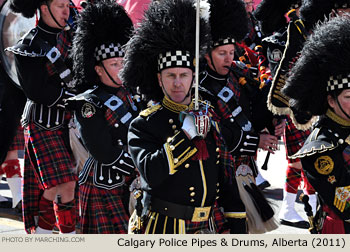 Calgary Police Pipes and Drums 2011 Calgary Stampede Parade Photo