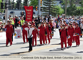 Cranbrook Girls Bugle Band 2011 Calgary Stampede Parade Photo