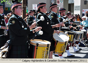 Calgary Highlanders and Canadian Scottish Regiment 2011 Calgary Stampede Parade Photo