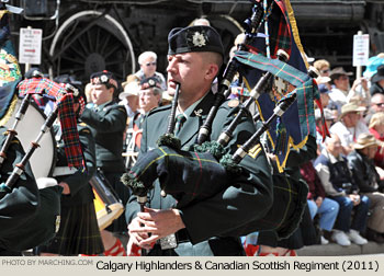 Calgary Highlanders and Canadian Scottish Regiment 2011 Calgary Stampede Parade Photo