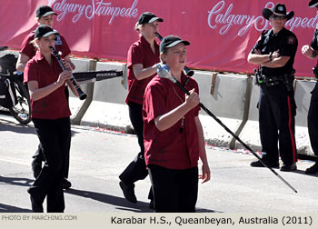 Karabar H.S. Australia Marching Band 2011 Calgary Stampede Parade Photo