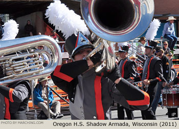 Oregon H.S. Shadow Armada Marching Band 2011 Calgary Stampede Parade Photo