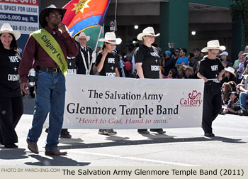 Salvation Army Glenmore Temple Band 2011 Calgary Stampede Parade Photo