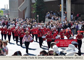 Unity Flute and Drum Corps 2011 Calgary Stampede Parade Photo