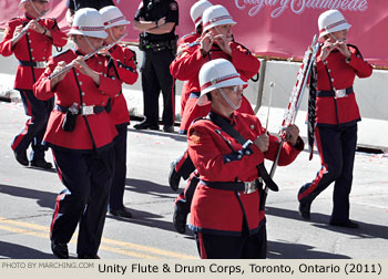 Unity Flute and Drum Corps 2011 Calgary Stampede Parade Photo