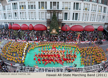 Hawaii All-State Marching Band, Kaneohe, Hawaii 2011 Macy's Thanksgiving Day Parade Photo