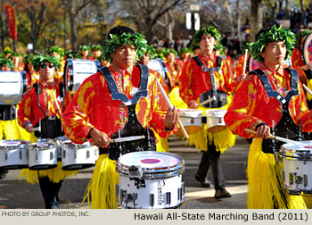 Hawaii All-State Marching Band, Kaneohe, Hawaii 2011 Macy's Thanksgiving Day Parade Photo