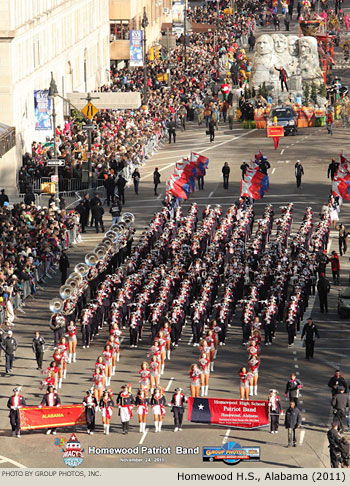 Homewood Patriot Band, Homewood, Alabama 2011 Macy's Thanksgiving Day Parade Photo