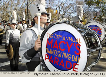 Plymouth-Canton Educational Park Marching Band, Canton, Michigan 2011 Macy's Thanksgiving Day Parade Photo