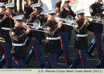 U.S. Marine Corps West Coast Composite Marching Band 2011 Rose Parade