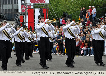 Evergreen High School Washington Marching Band 2011 Grand Floral Parade Photo