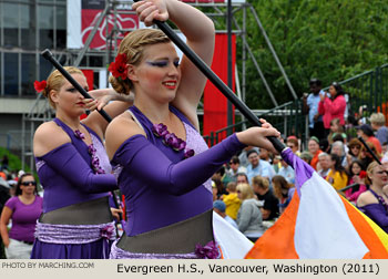 Evergreen High School Washington Marching Band 2011 Grand Floral Parade Photo