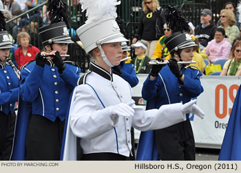 Hillsboro Oregon High School Marching Band 2011 Grand Floral Parade Photo