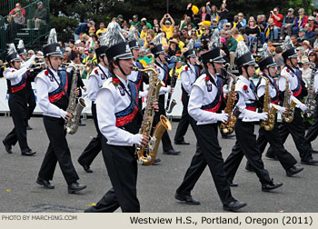 Westview Oregon High School Marching Band 2011 Grand Floral Parade Photo