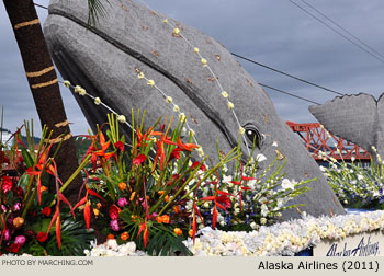 Alaska Airlines Float 2011 Grand Floral Parade Photo