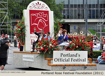 Portland Rose Festival Foundation Float 2011 Grand Floral Parade Photo