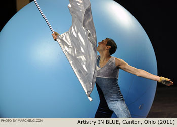 Artistry IN BLUE Canton Ohio 2011 WGI Mid-South Color Guard Championship Photo