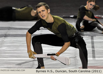 Byrnes H.S. Duncan South Carolina 2011 WGI Mid-South Color Guard Championship Photo