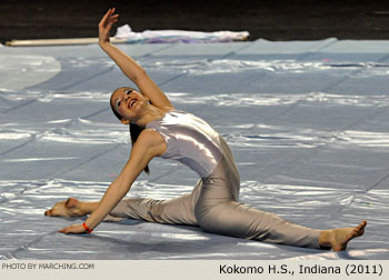 Kokomo H.S. Indiana 2011 WGI Mid-South Color Guard Championship Photo