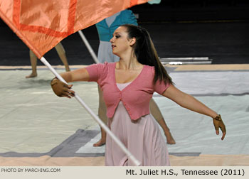 Mt. Juliet H.S. Tennessee 2011 WGI Mid-South Color Guard Championship Photo